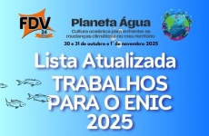 Segunda lista Trabalhos para o ENIC FDV 2025